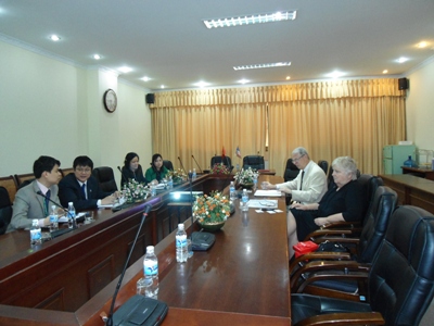 Buổi làm việc với đoàn đại biểu Đại học Shawnee, Mỹ alt