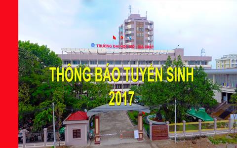 Thông báo Tuyển sinh 2017 Trường Đại học Mỏ - Địa chất